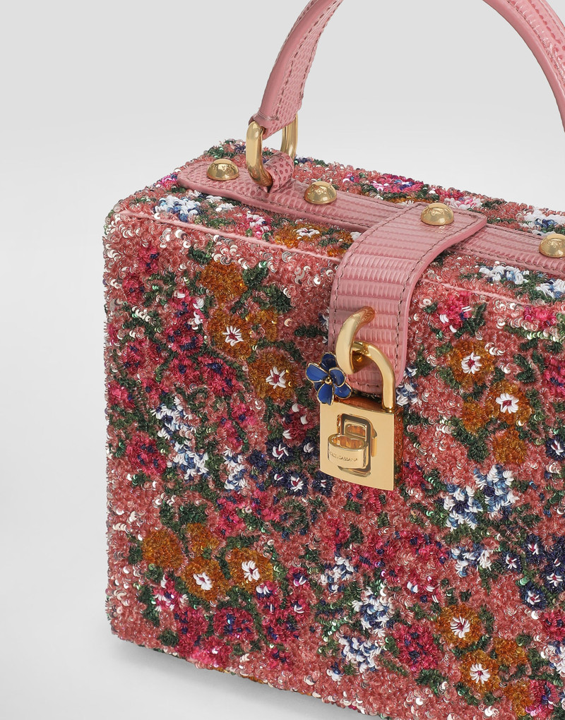 Dolce Box sequin embroidery handbag 6