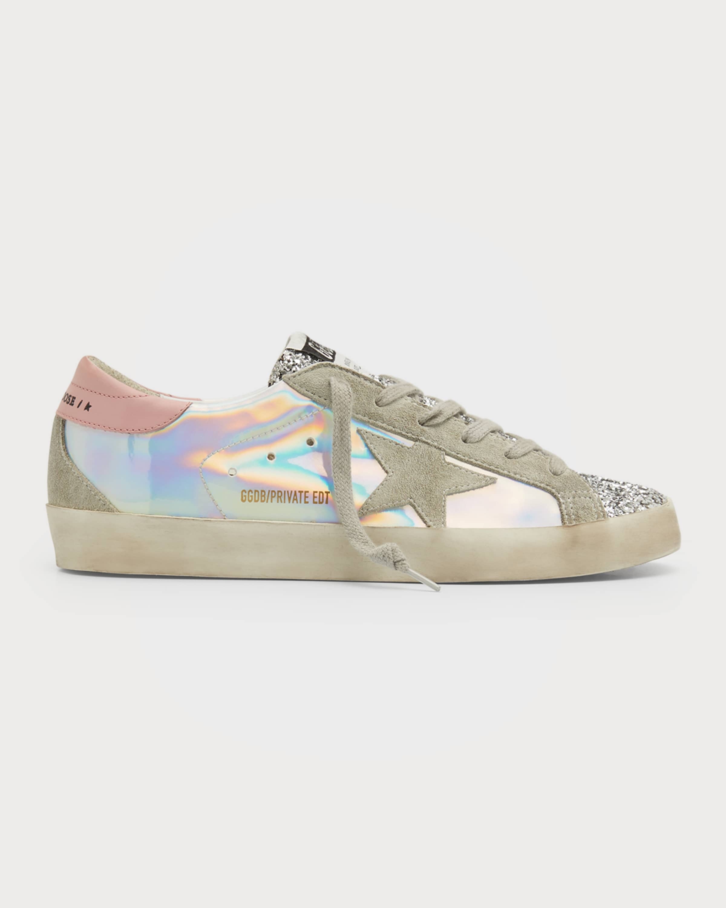 Superstar Iridescent Leather Low-Top Sneakers - 1