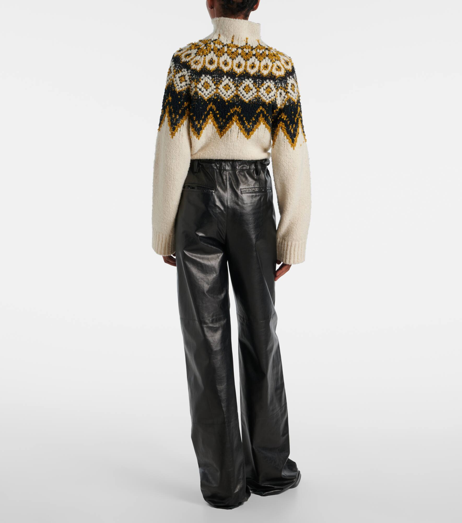 Magnus leather wide-leg pants - 3
