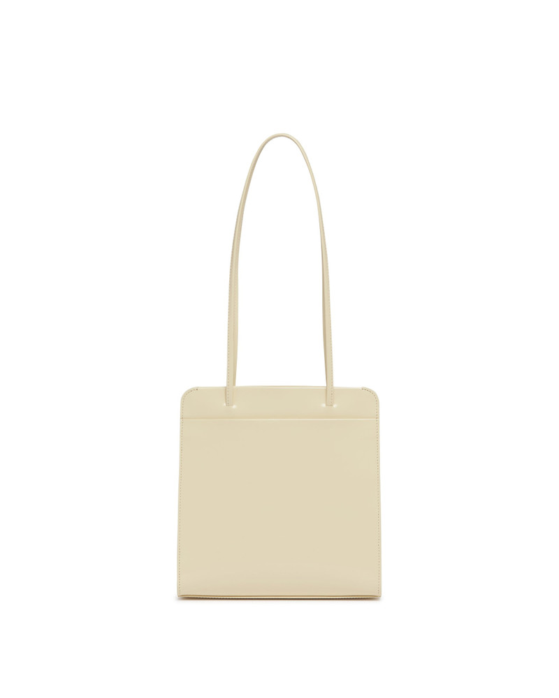 Beige Lisse Leather Bag 1