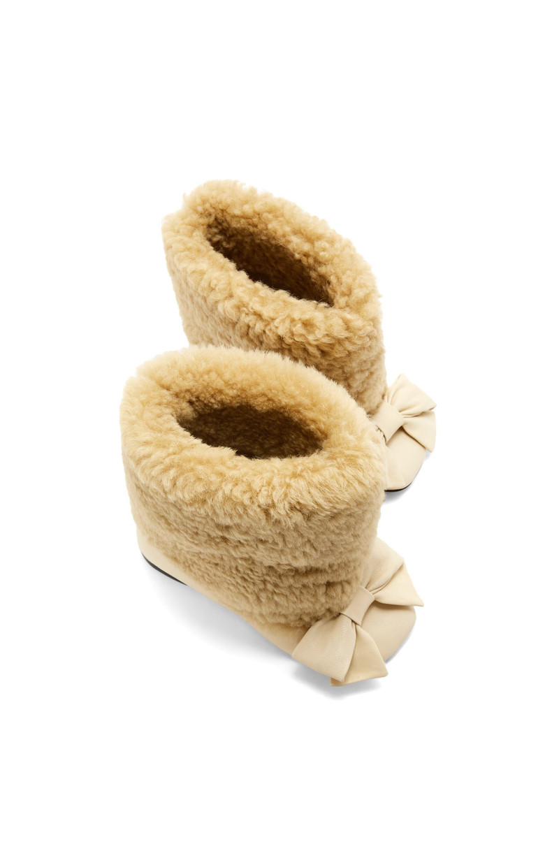 Toy flat bootie in shearling and lambskin 3