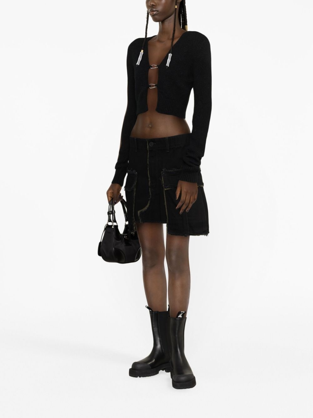 Rebuilt denim cargo skirt - 2