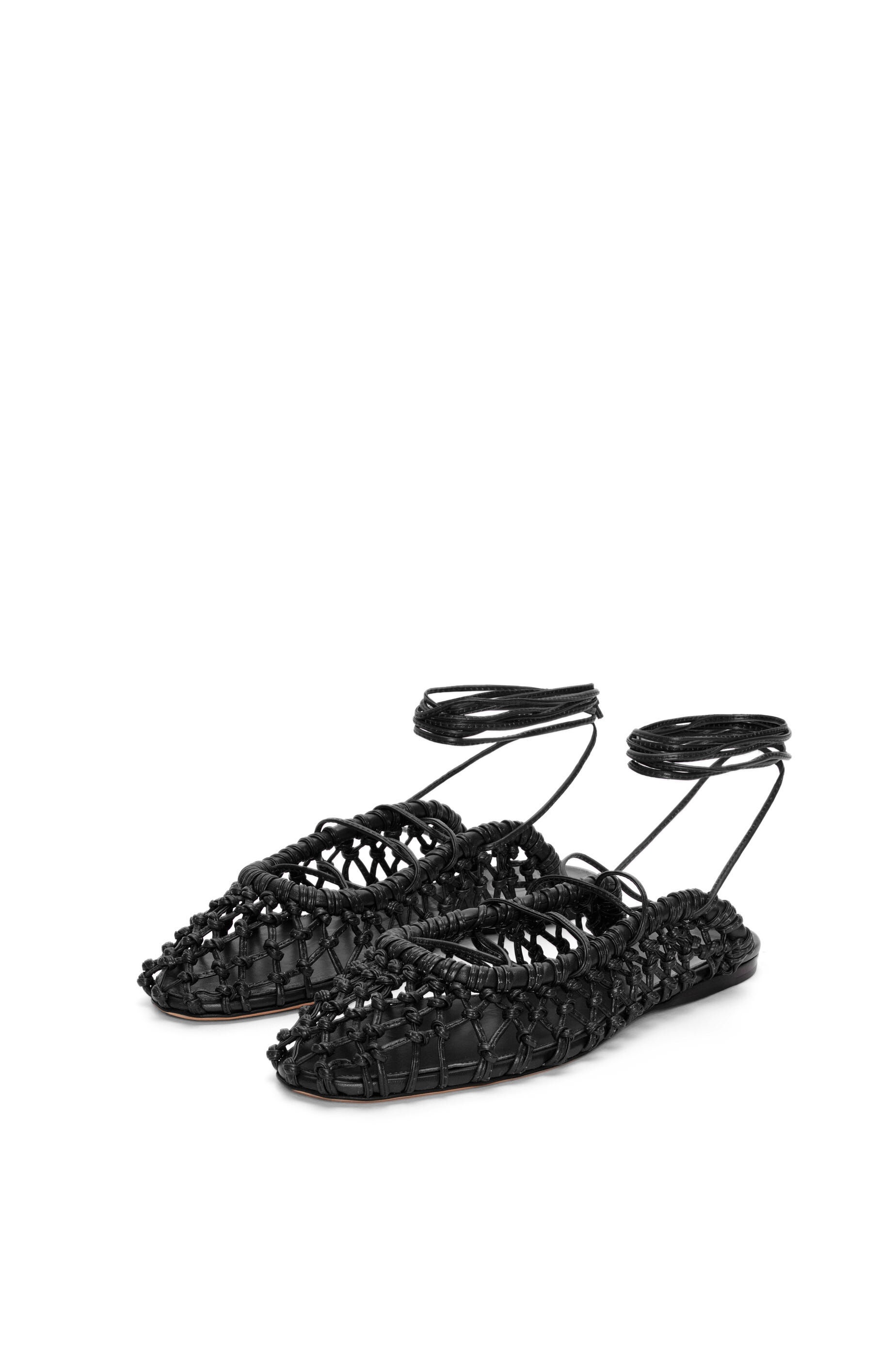 Woven ballerina in lambskin - 2