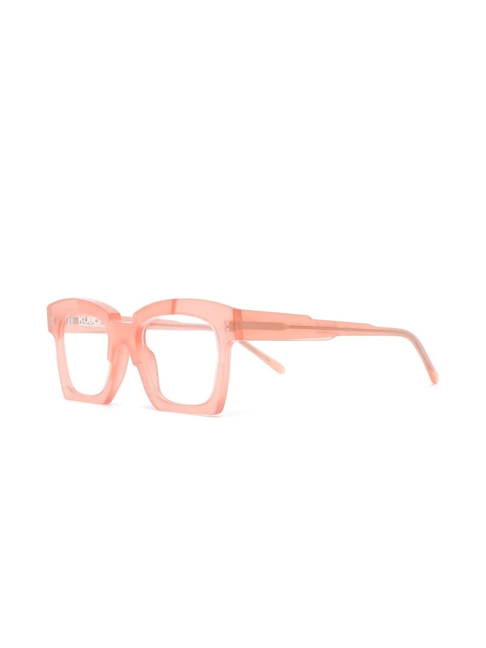 square-frame translucent glasses - 2