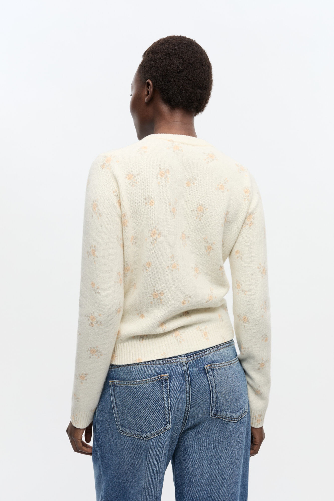 OFF-WHITE PRINTED WOOL MIX CARDIGAN - 4