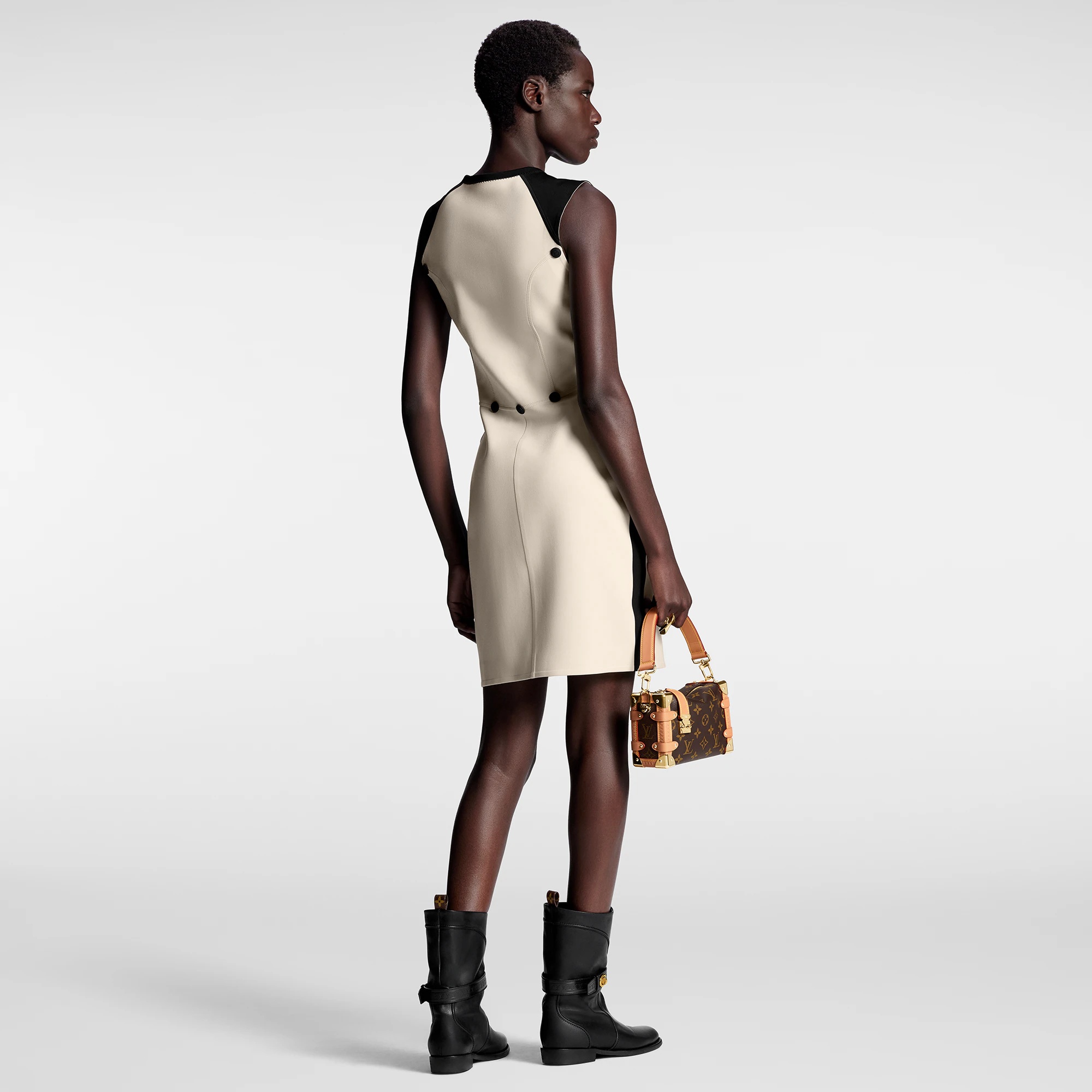 Fitted Scuba Dress - 5