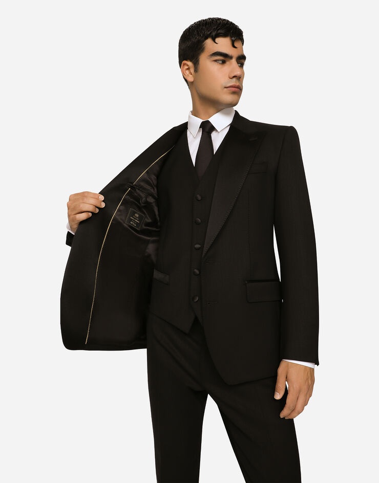 Three-piece Sicilia-fit suit in stretch wool - 5