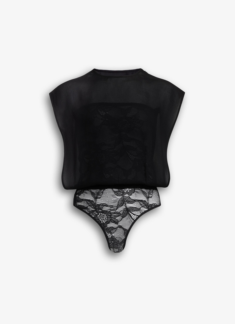 GEORGETTE BODYSUIT TOP - 1