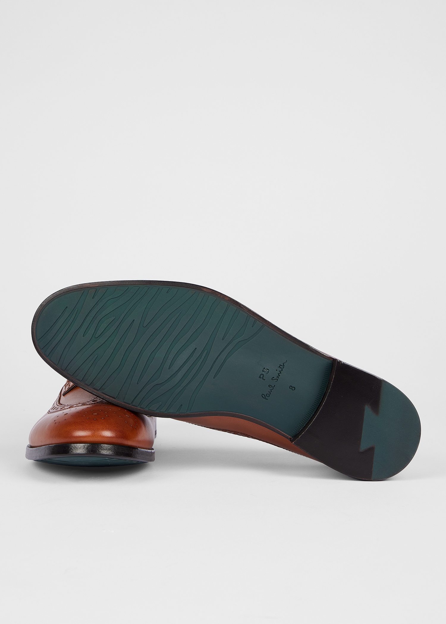 Tan Leather 'Ark' Brogues - 4
