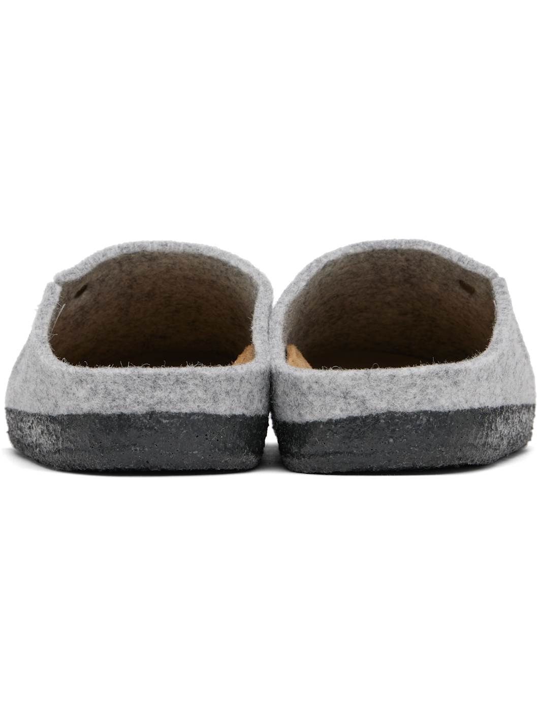 Gray Narrow Zermatt Slippers - 2