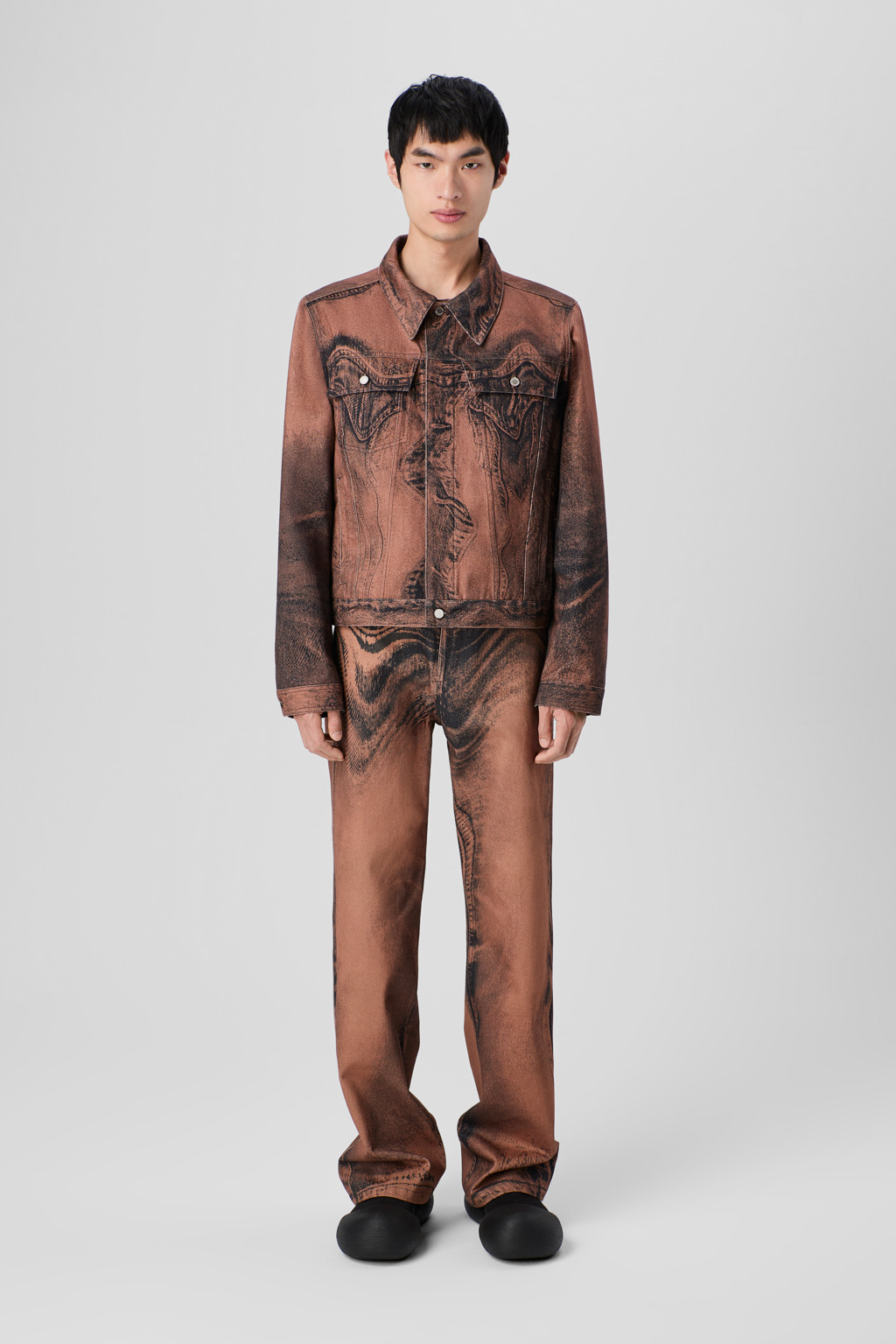 Brown-black Denim Jeans - 3