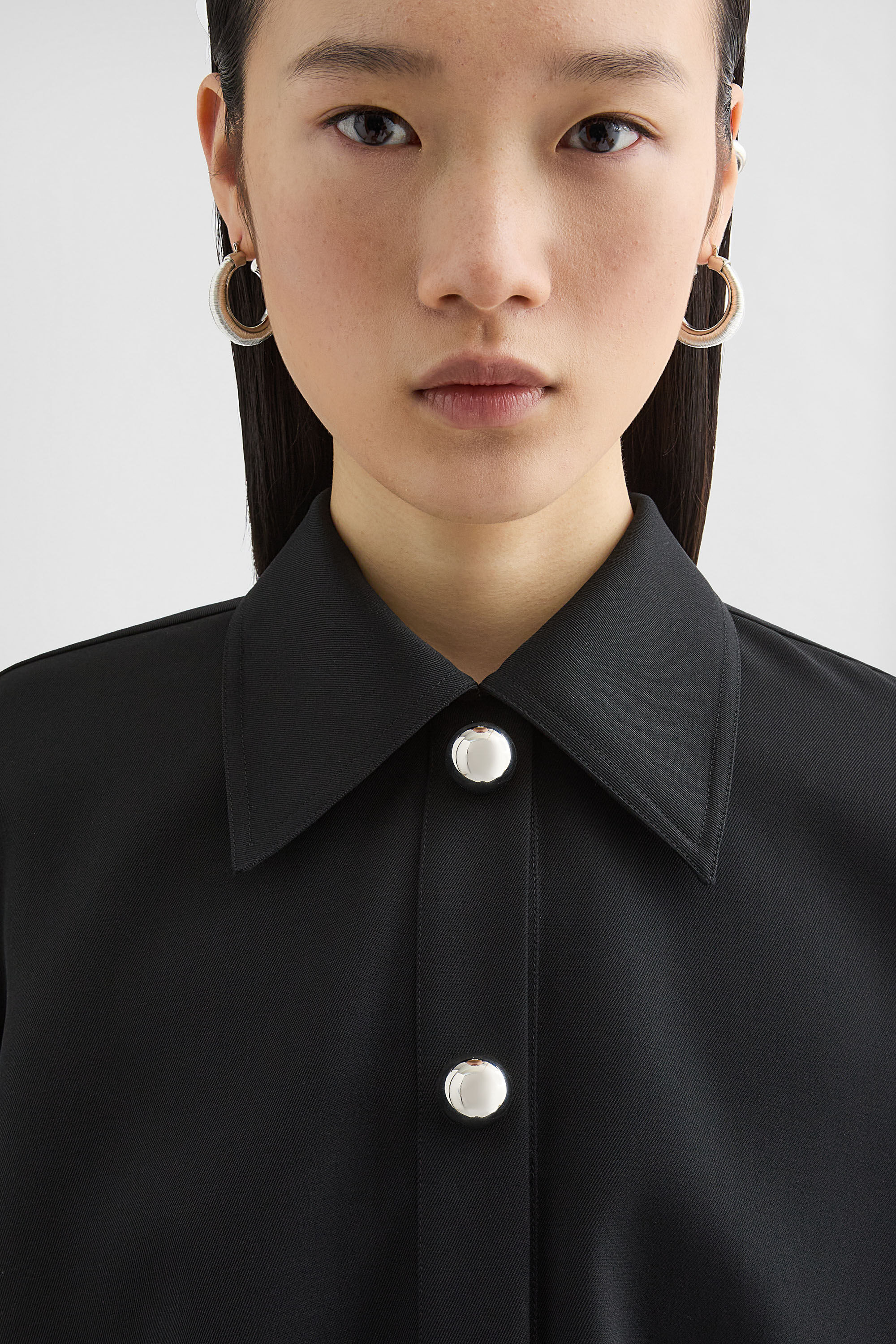 Wool Gabardine Polo Dress - 2