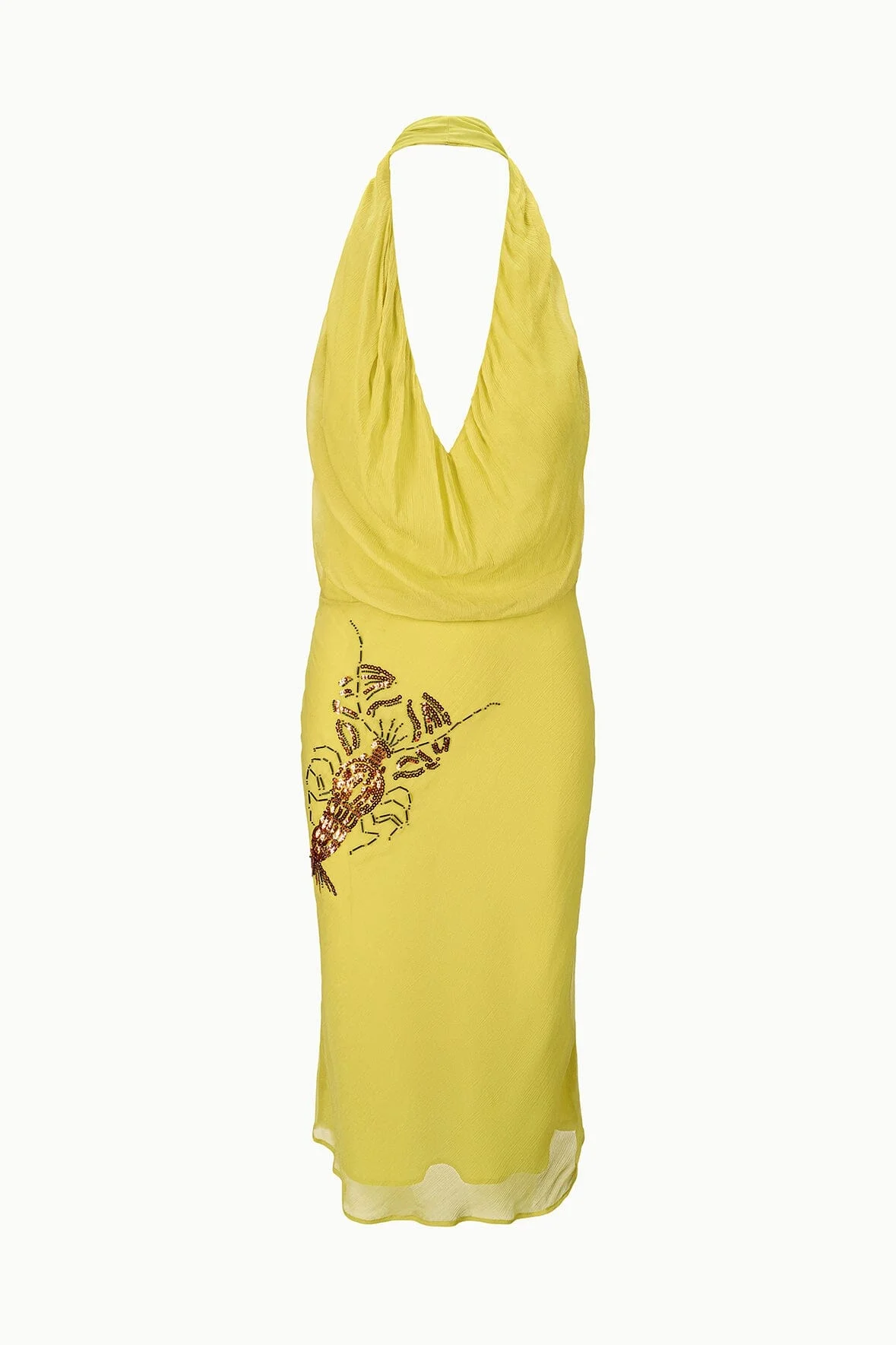 STAUD SIMONA DRESS CITRON - 1