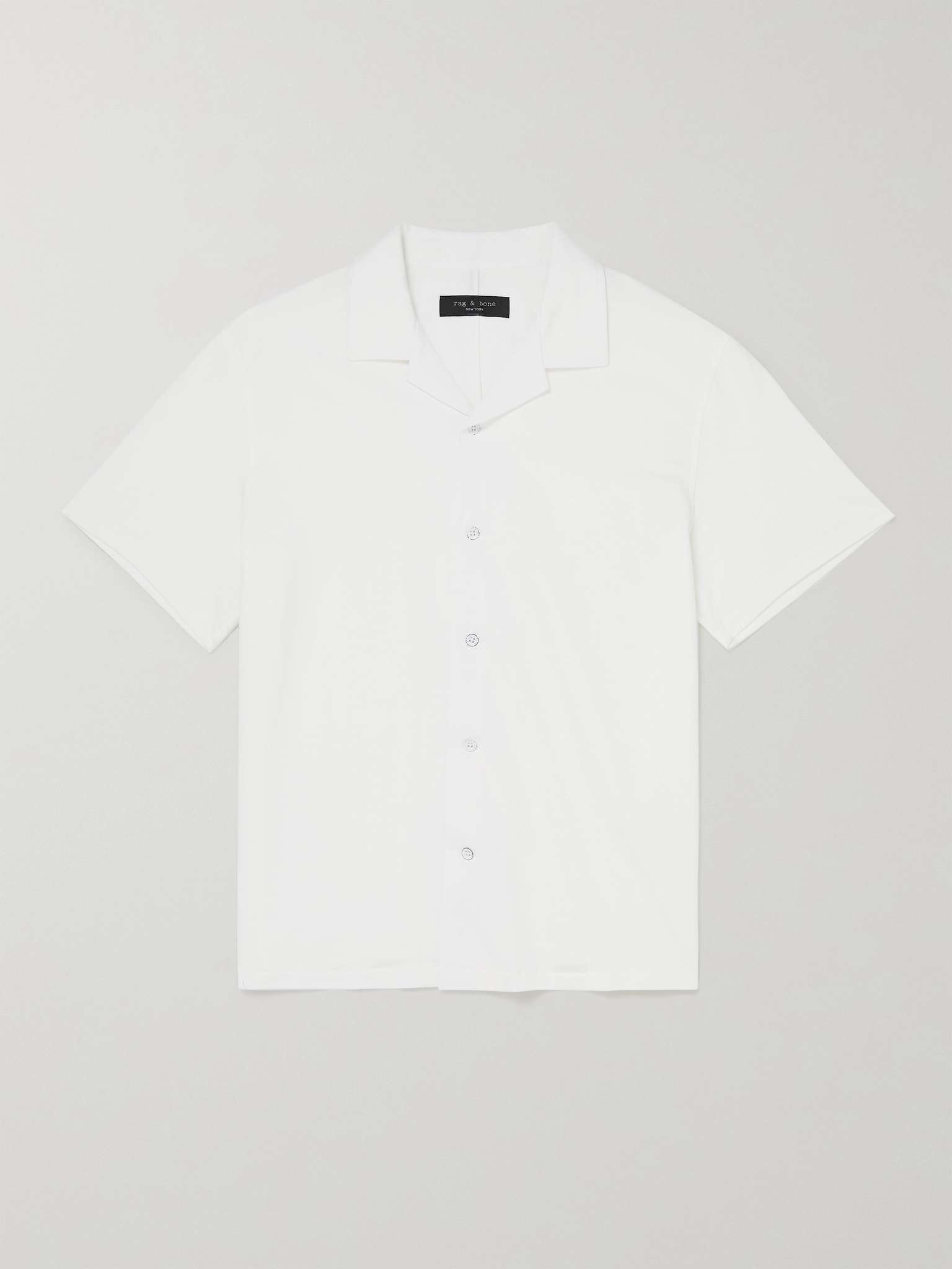 Avery Camp-Collar Knitted Cotton Shirt - 1