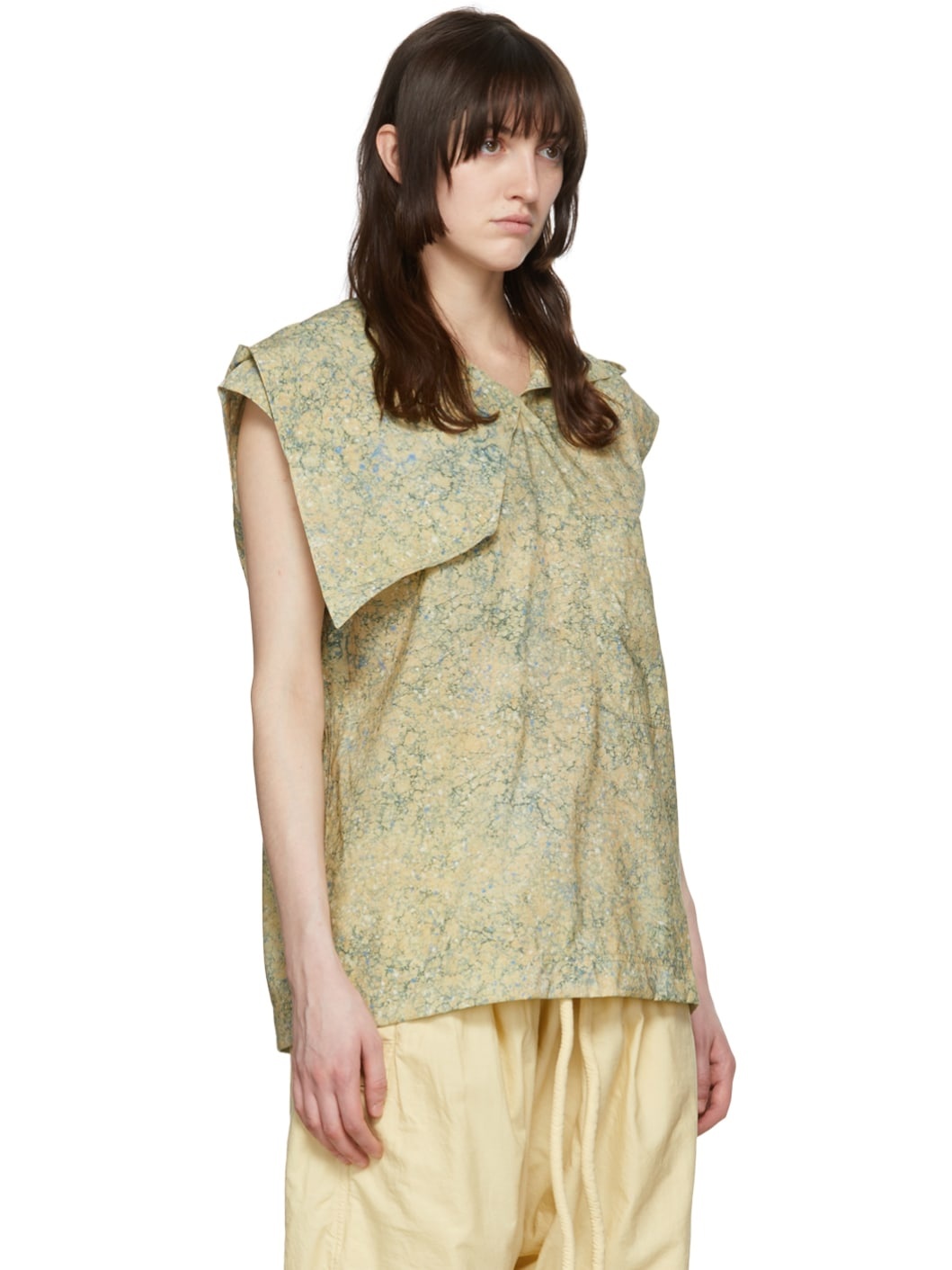 Yellow Cotton Blouse - 2