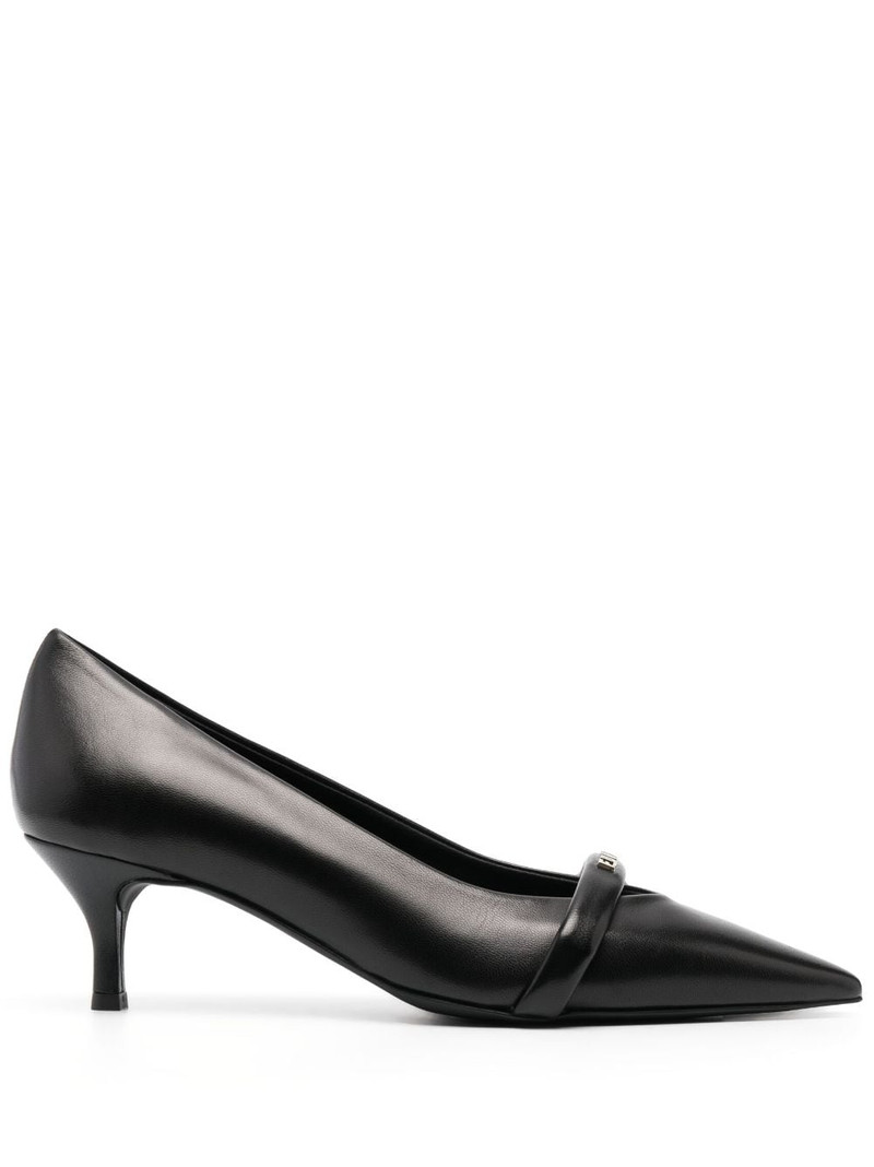 Core 60mm logo-lettering leather pumps 1