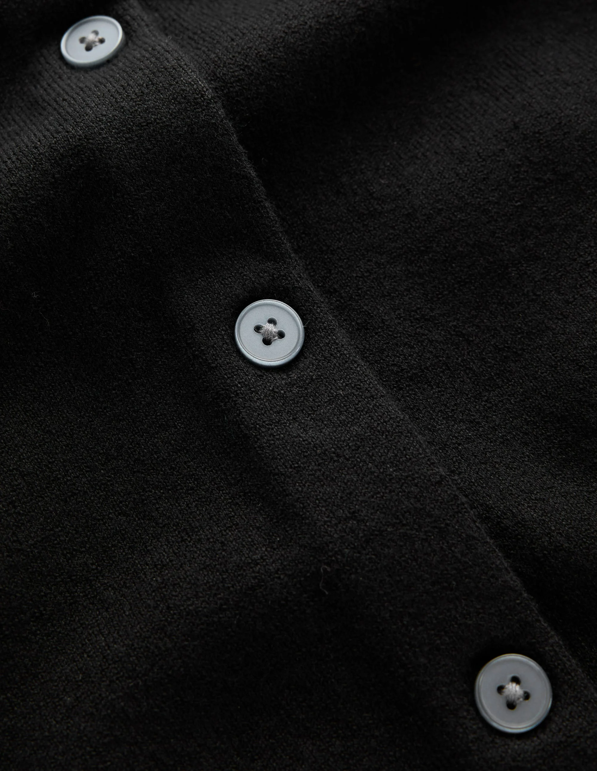 Camilla Cotton Crew Cardigan-Black - 1