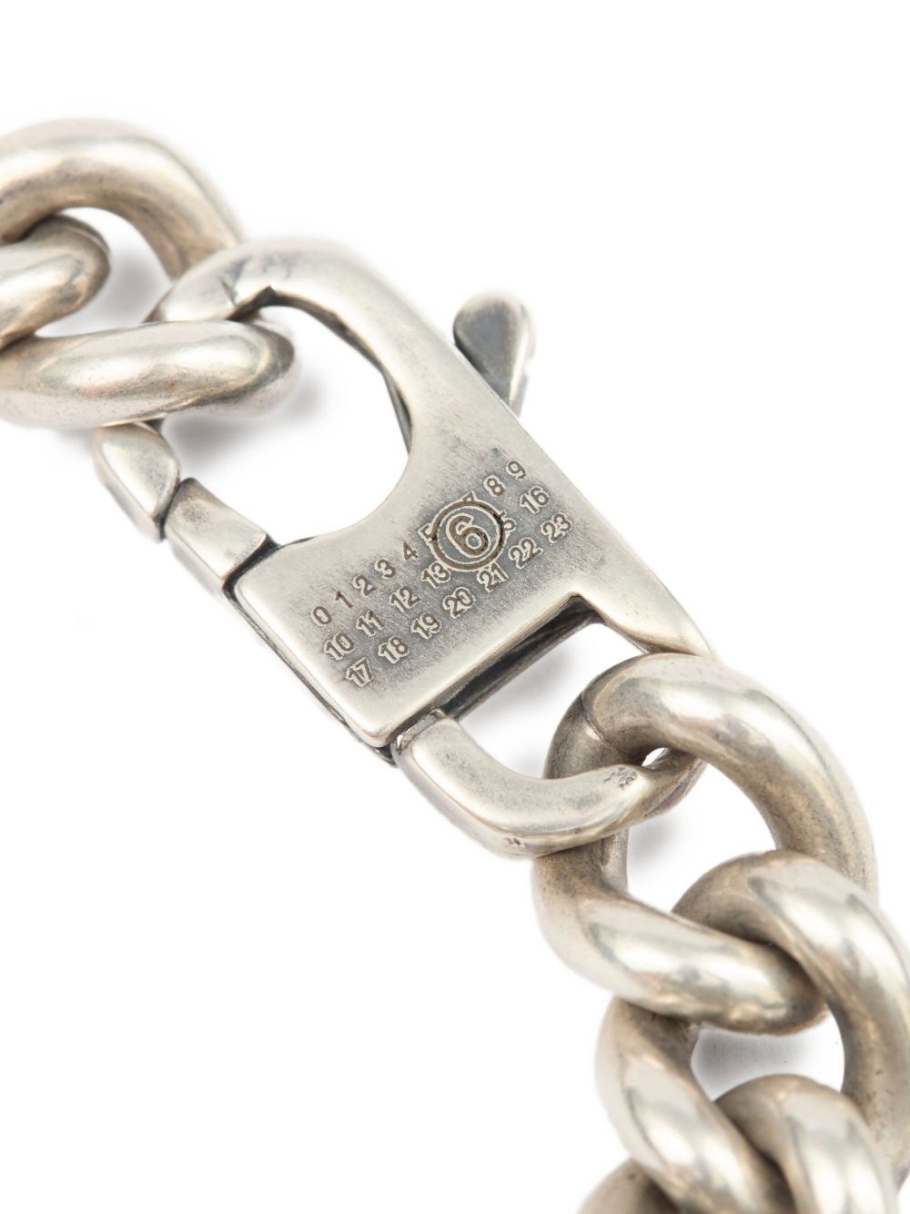 signet ring-charm chain bracelet - 4