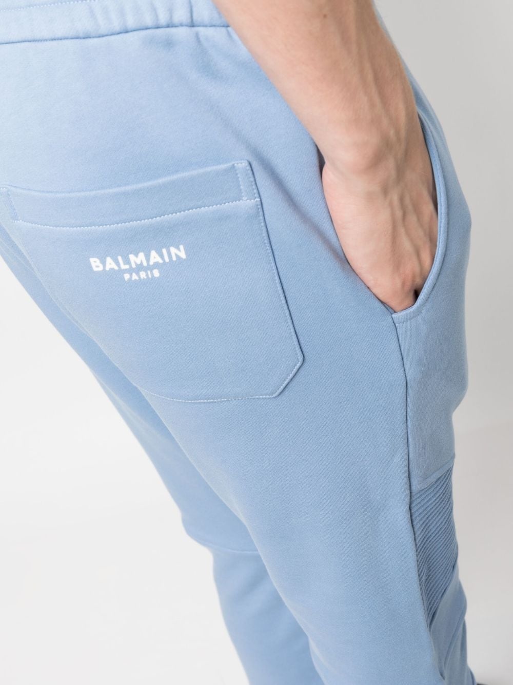 elastic-waist cotton sweat pants - 5