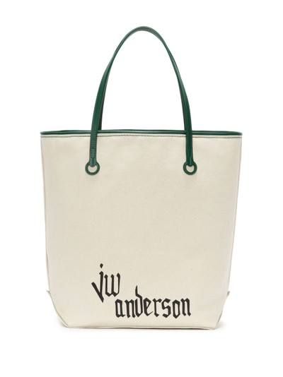 JW Anderson Tall Anchor canvas tote bag outlook