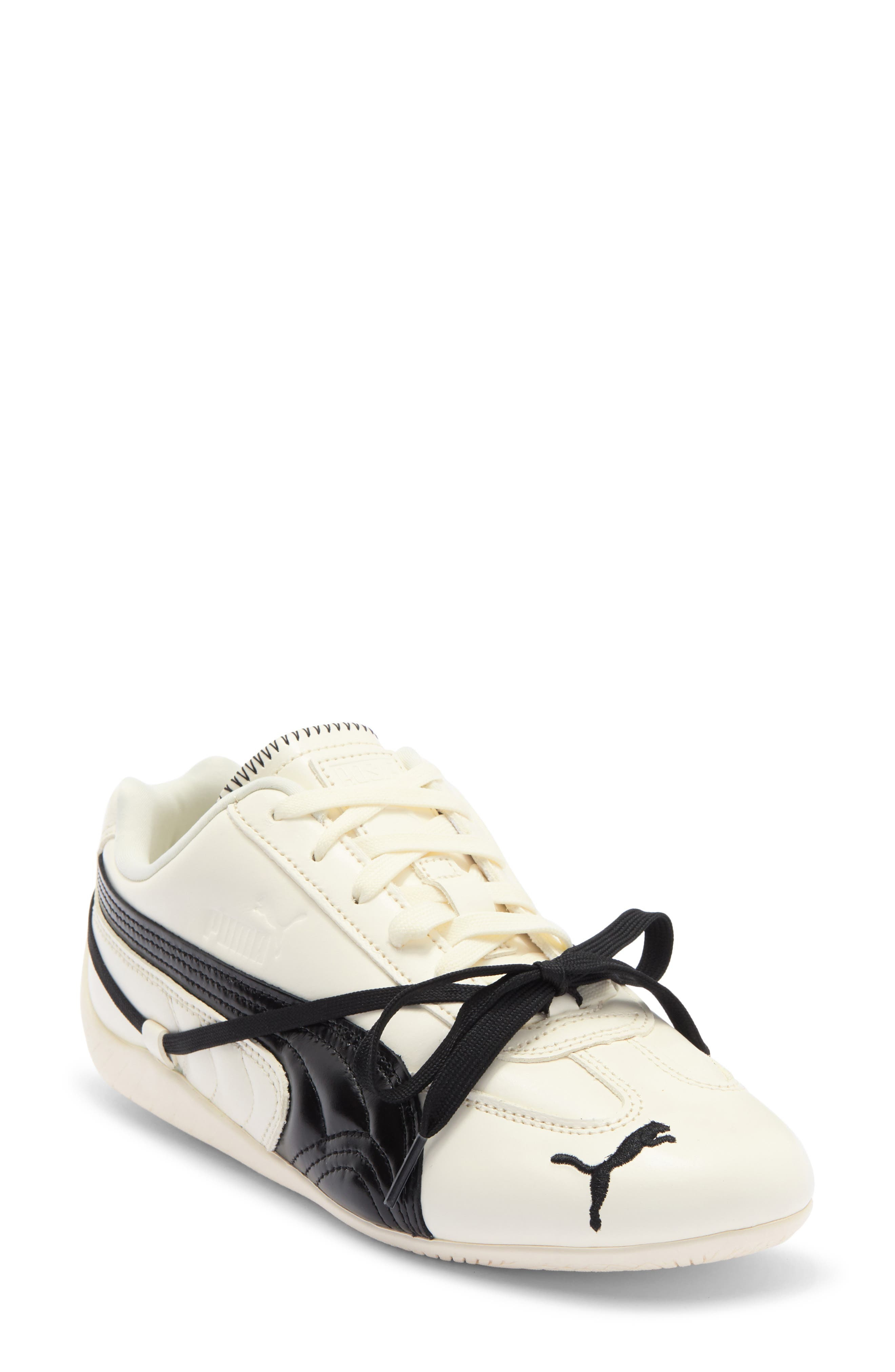 PUMA x Rosé Speedcat Premium Sneaker in Warm White/Puma Black at Nordstrom - 1