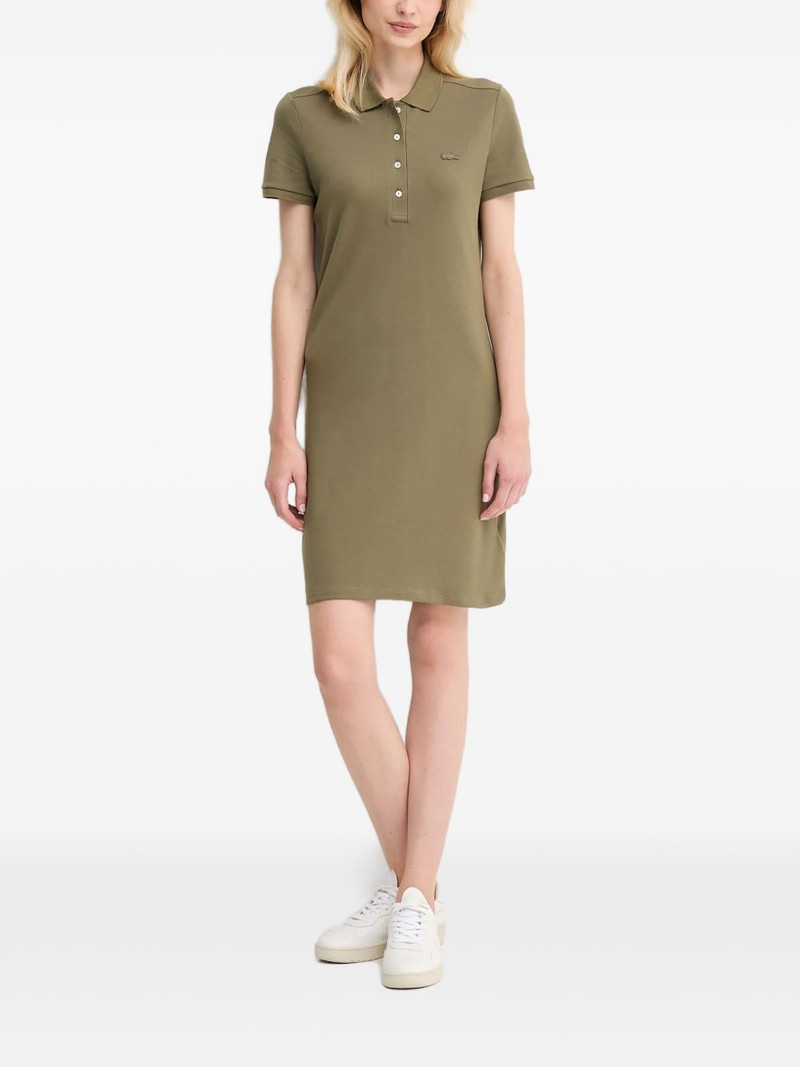 LACOSTE polo-collar mini dress outlook