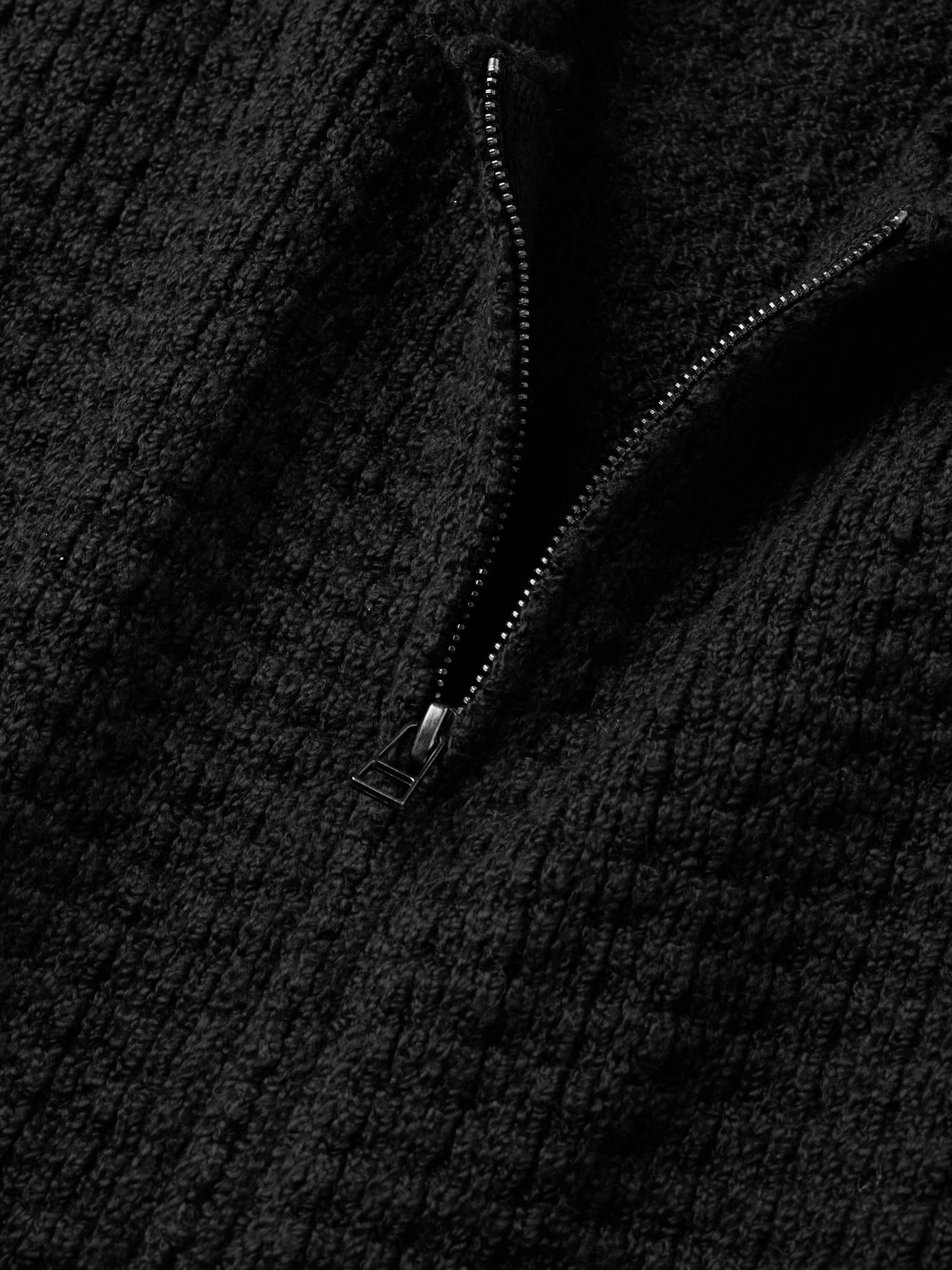 Nora Cotton Zip-Up Hoodie Black - 4