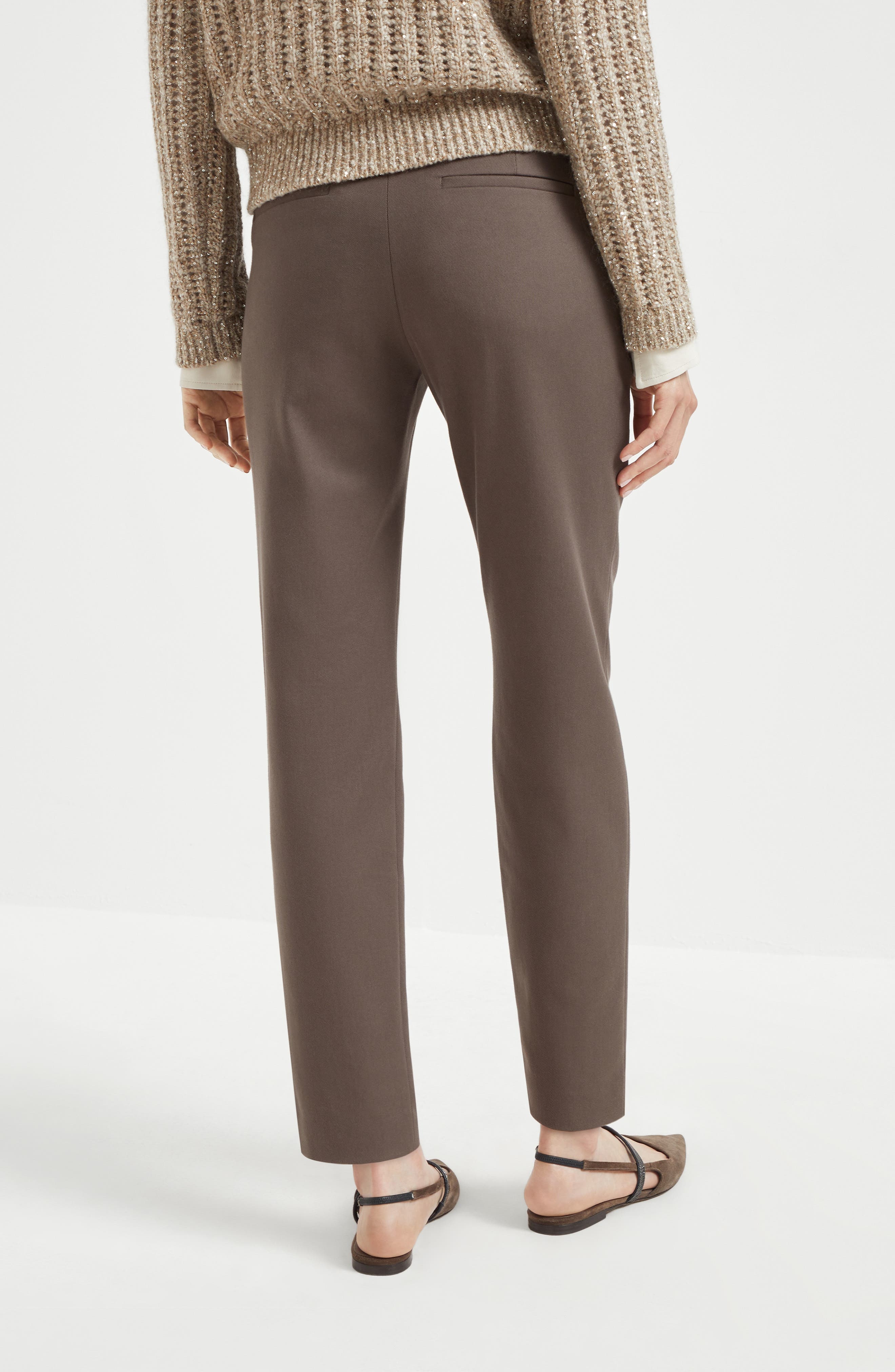 Brunello Cucinelli Slim trousers in Cocoa at Nordstrom - 3