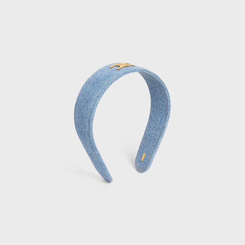 CELINE Celine Headband in Cotton and Brass with Gold Finish outlook