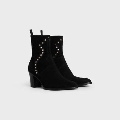 CELINE CELINE PAGES STUDDED ZIPPED BOOT  IN  SUEDE CALFSKIN outlook