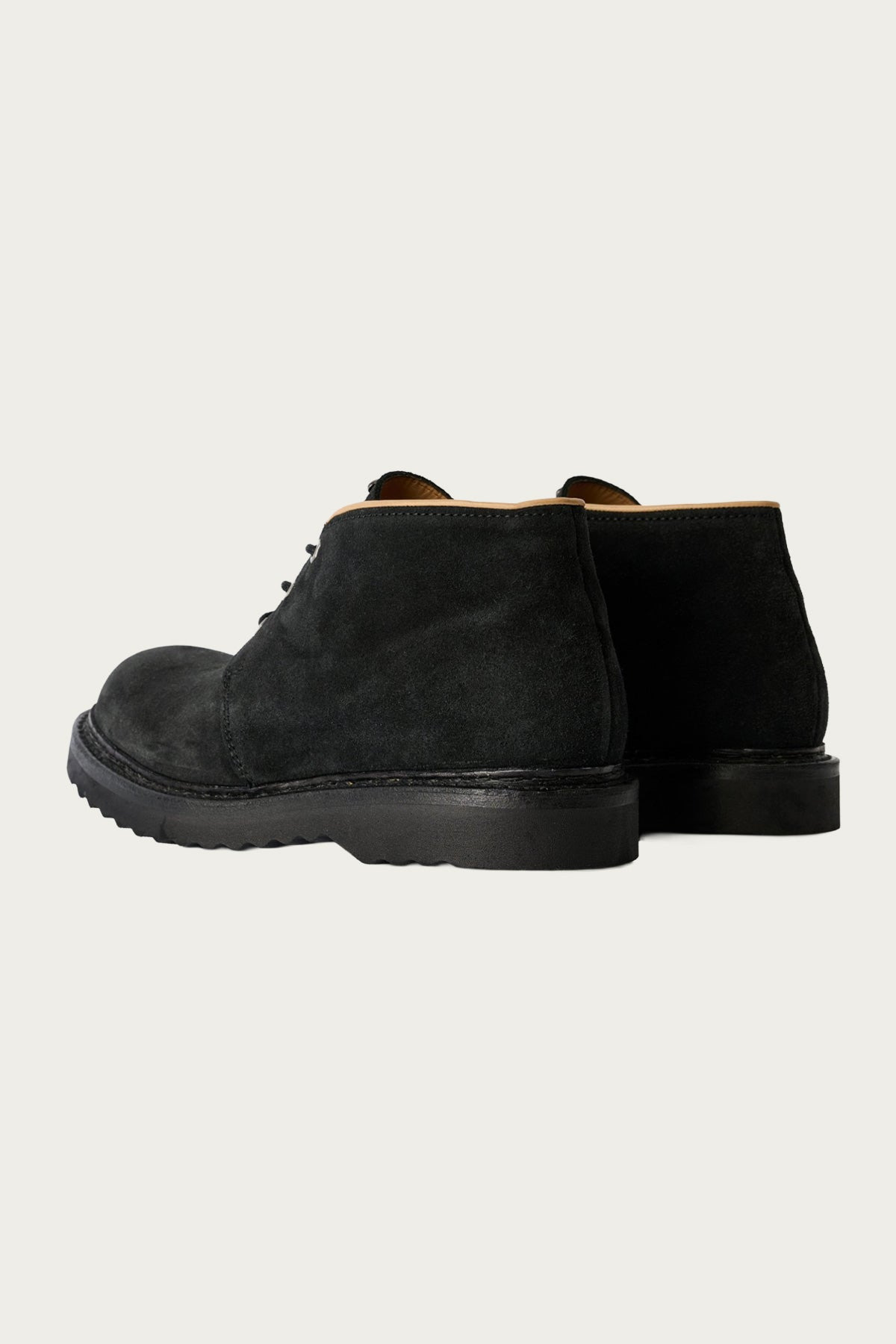 Chukka Boot - Dim Black Velour Suede - 3