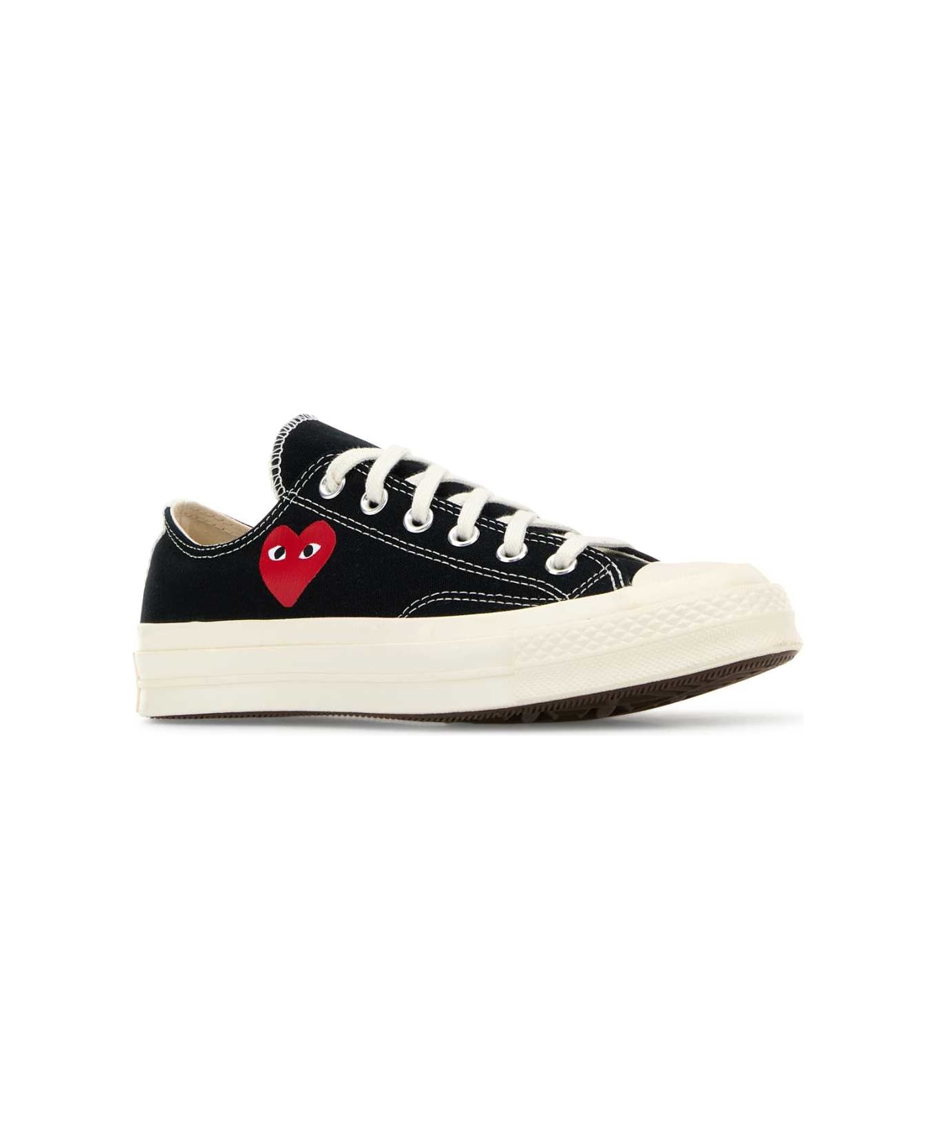 Black Canvas Comme Des Garã§ons X Converse Sneakers - 2