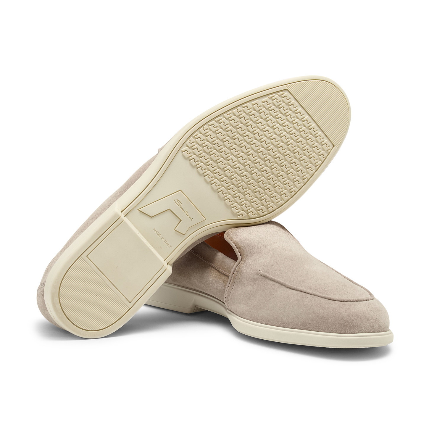 Men's beige suede loafer - 4