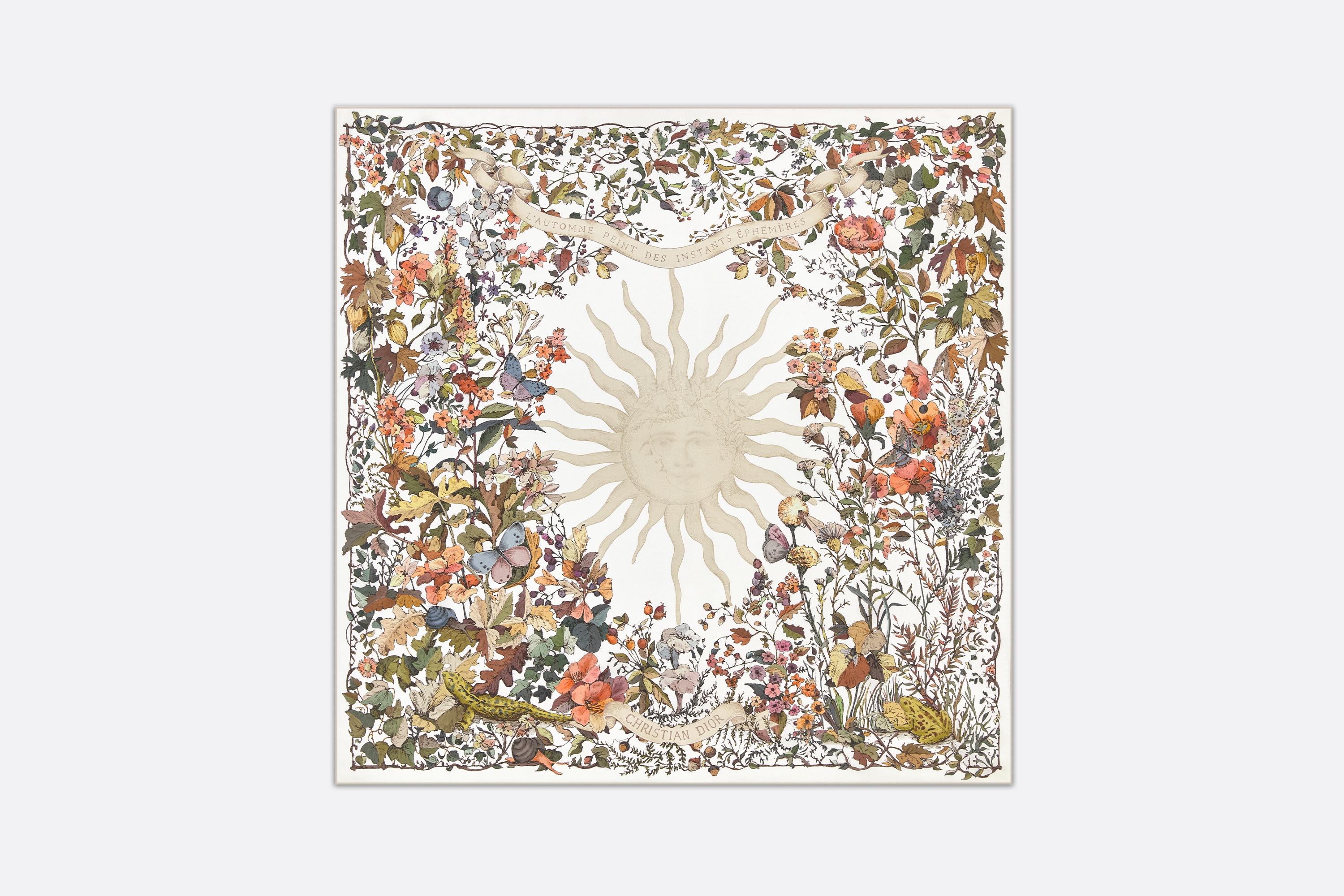 Dior 4 Saisons Automne Soleil 90 Square Scarf - 1