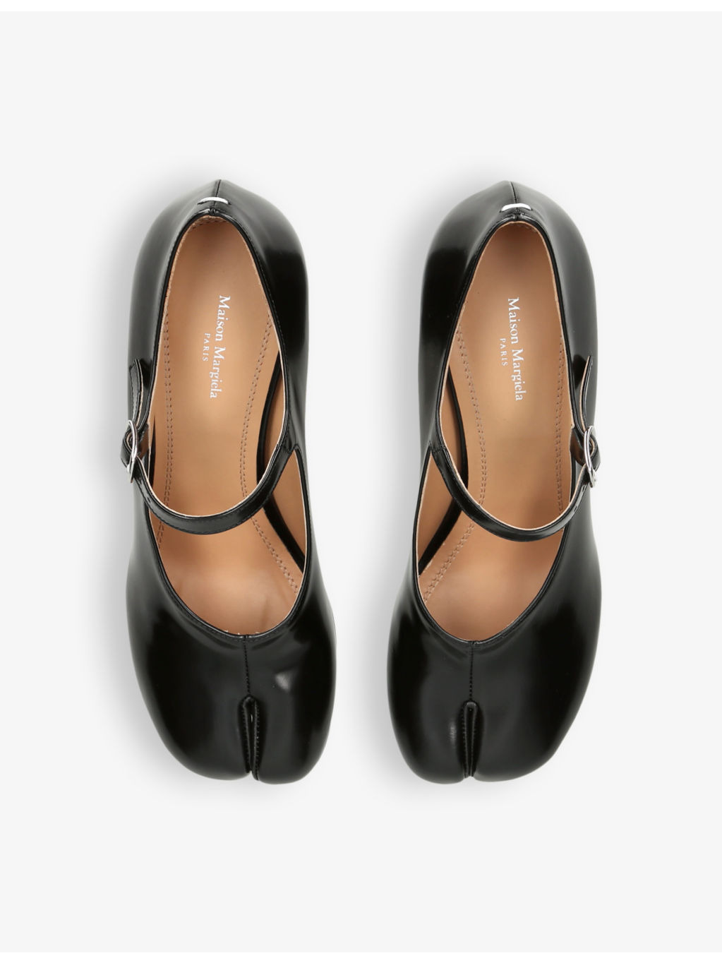 Tabi 60 split-toe block-heel leather Mary-Janes - 2