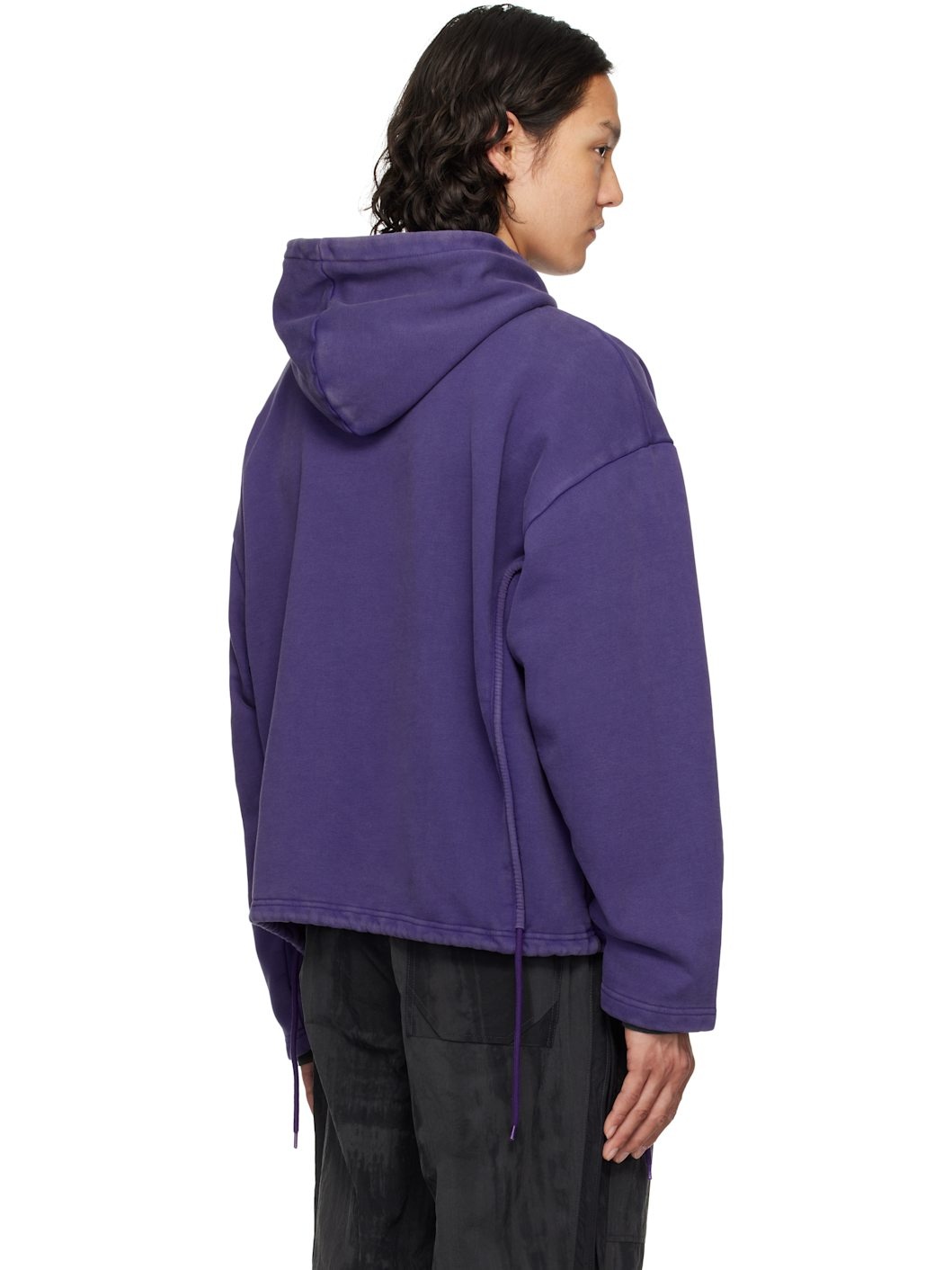 Purple Triple String Hoodie - 3