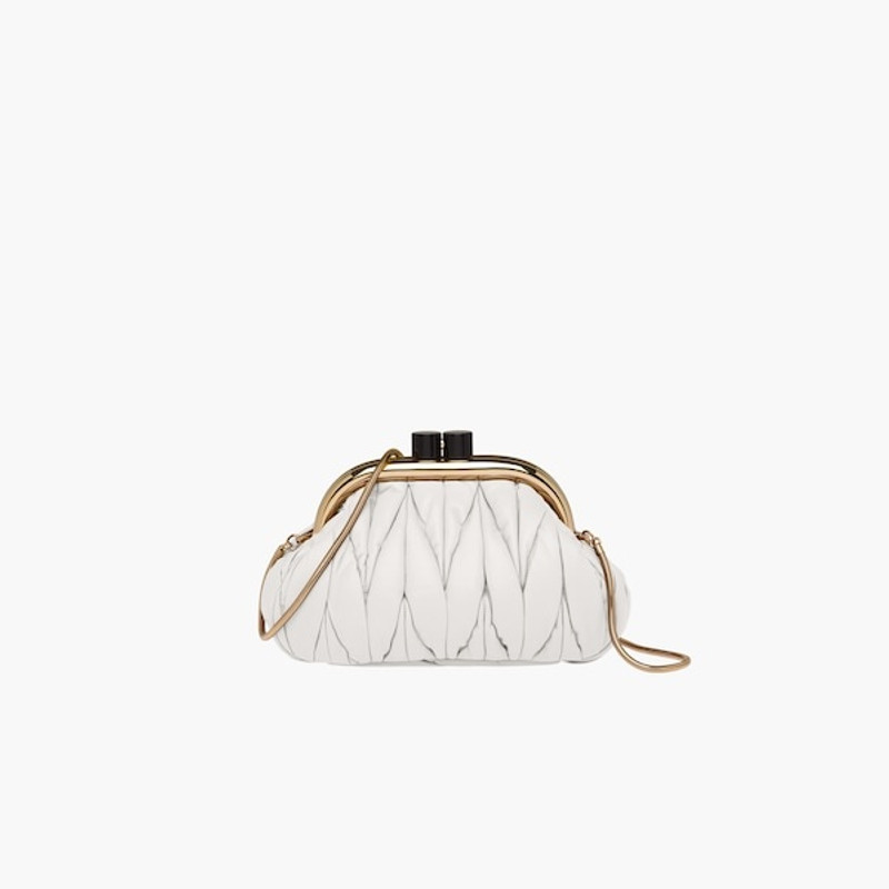 Miu Belle Nappa leather clutch 3