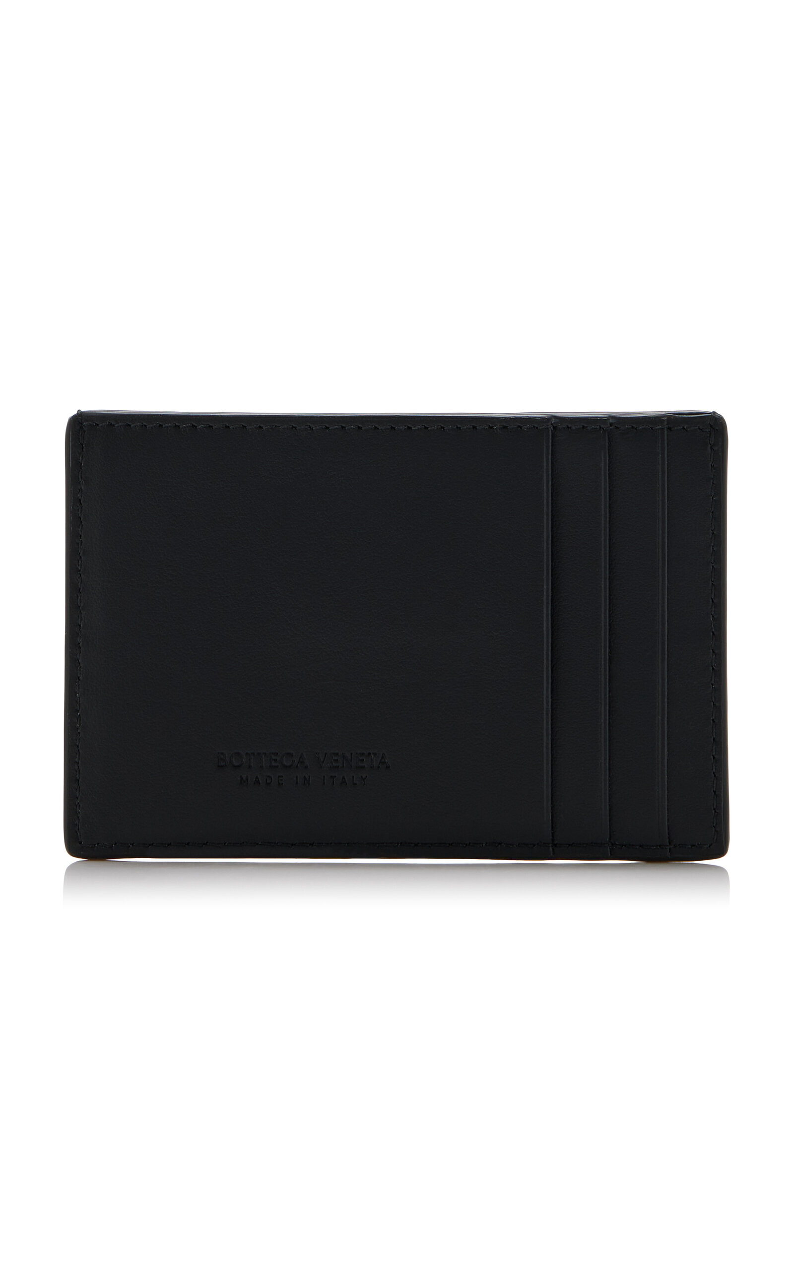 Cassette Leather and Denim Cardholder black - 2