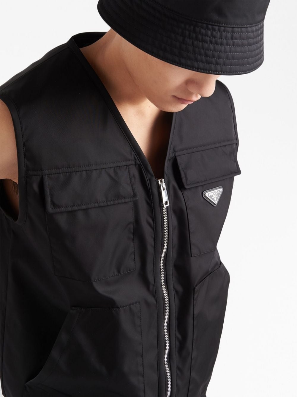 Re-Nylon cargo gilet - 5