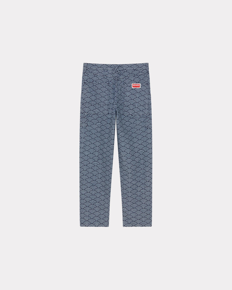 KENZO 'KENZO Seigaiha' Monkey combat jeans outlook