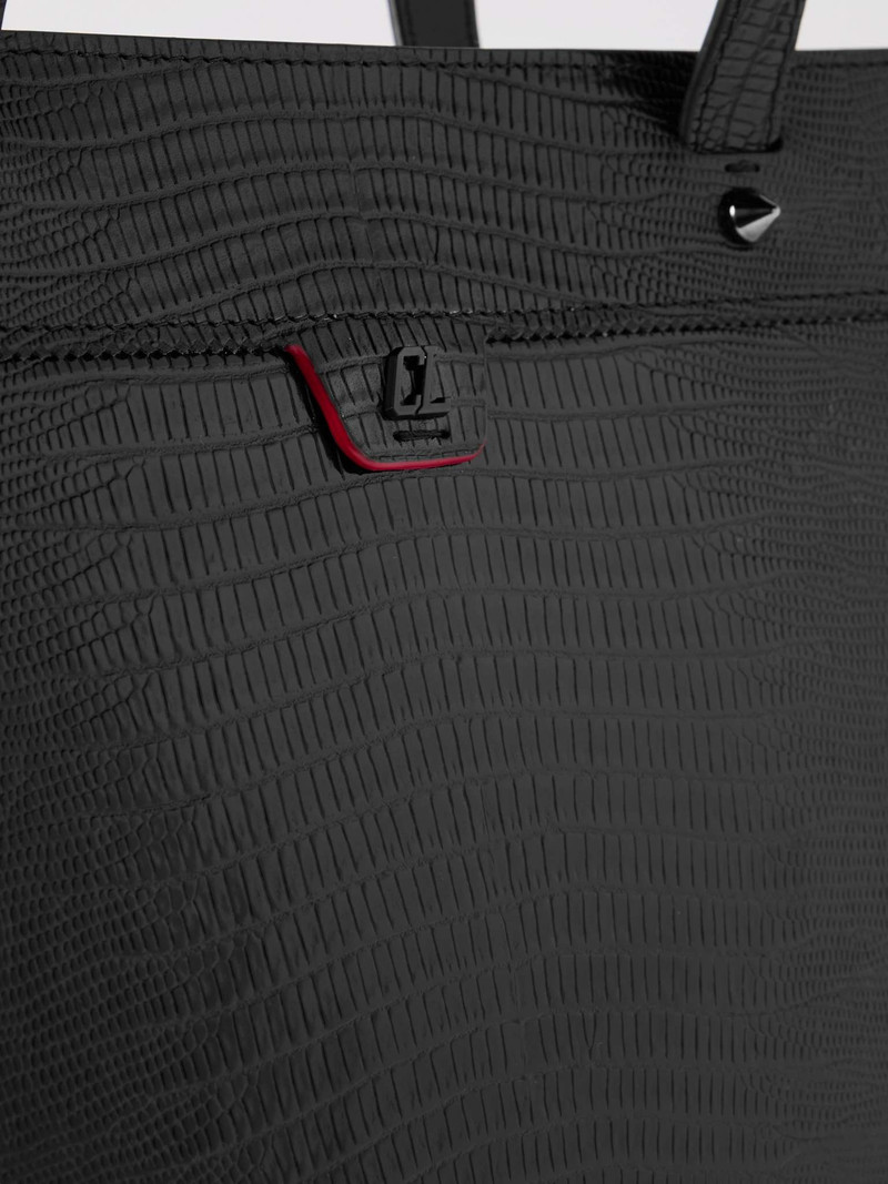 Studded Croc-Effect Leather Tote Bag 5