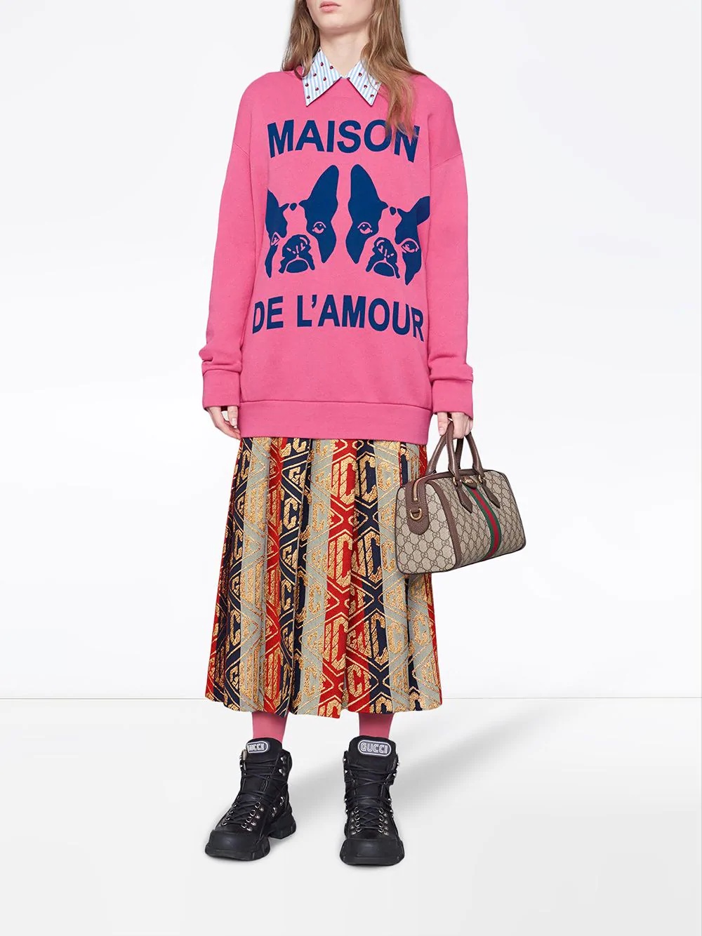 "Maison de l'Amour" sweatshirt with Bosco and Orso - 2