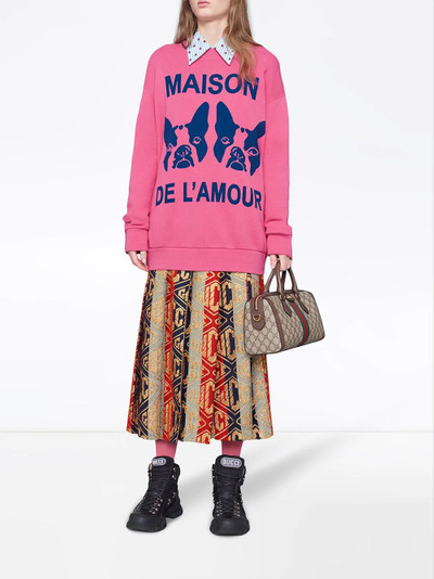 GUCCI "Maison de l'Amour" sweatshirt with Bosco and Orso outlook