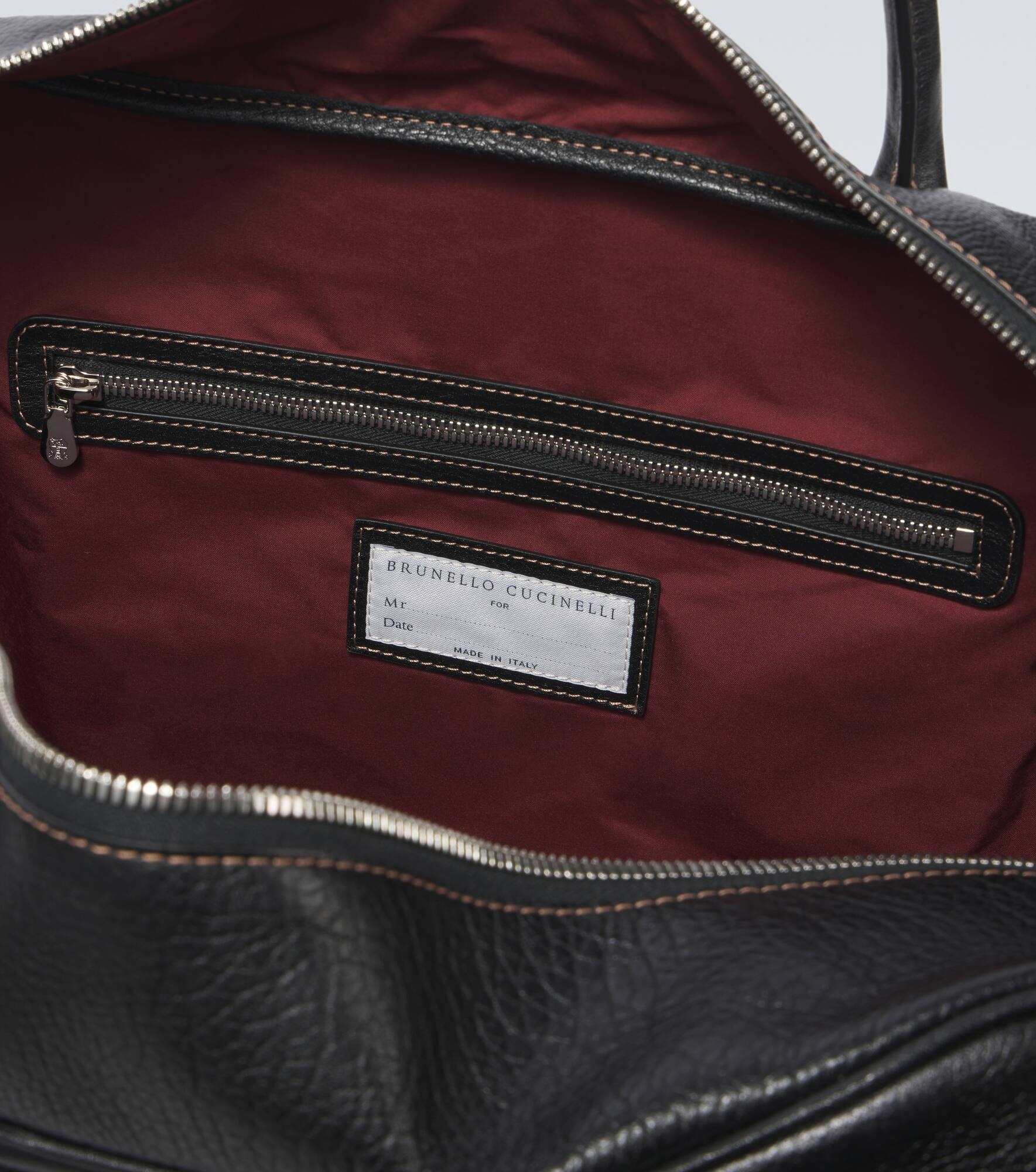 Leather duffel bag - 4