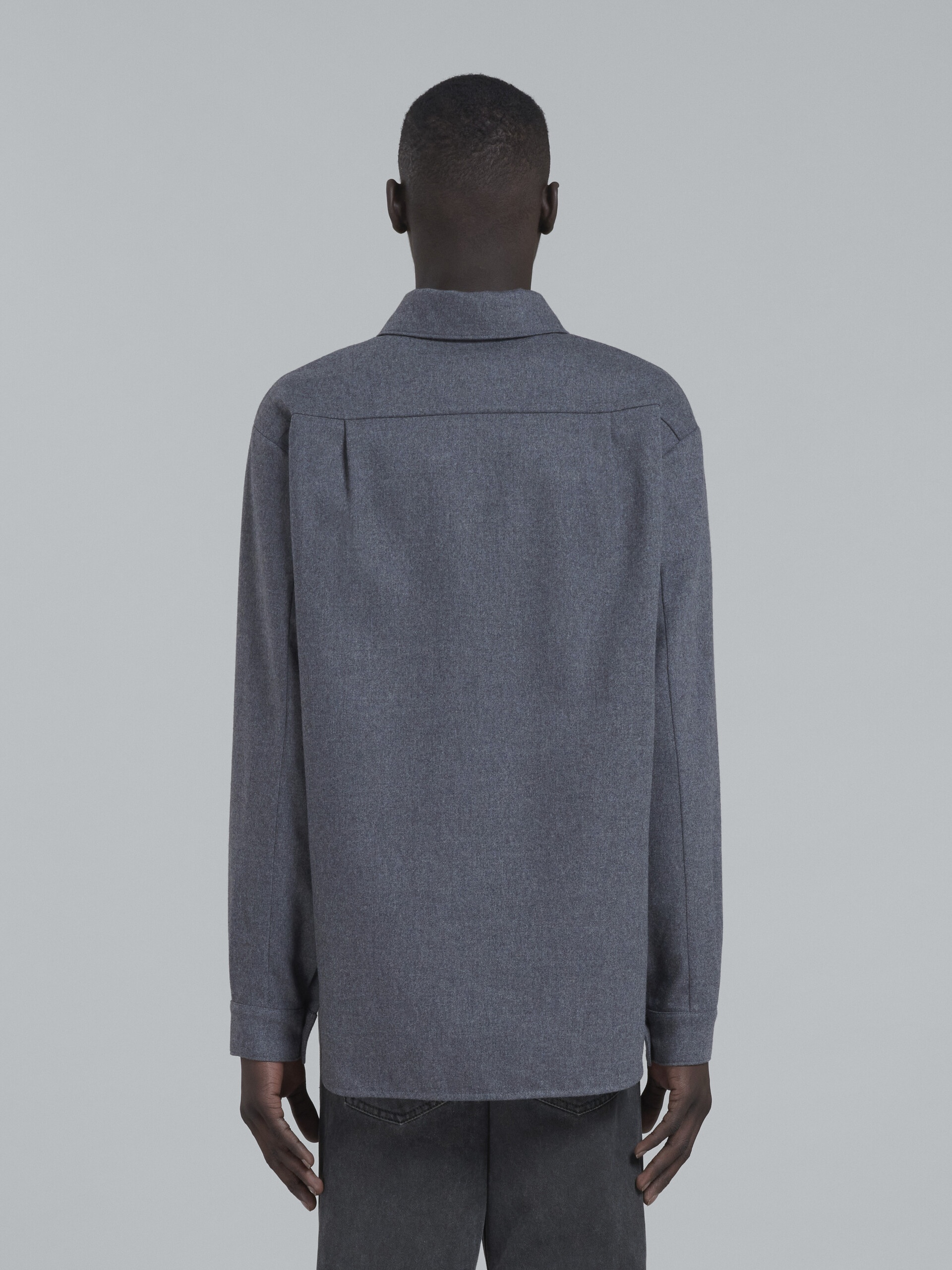 GREY RELAXED-FIT SHIRT - 3
