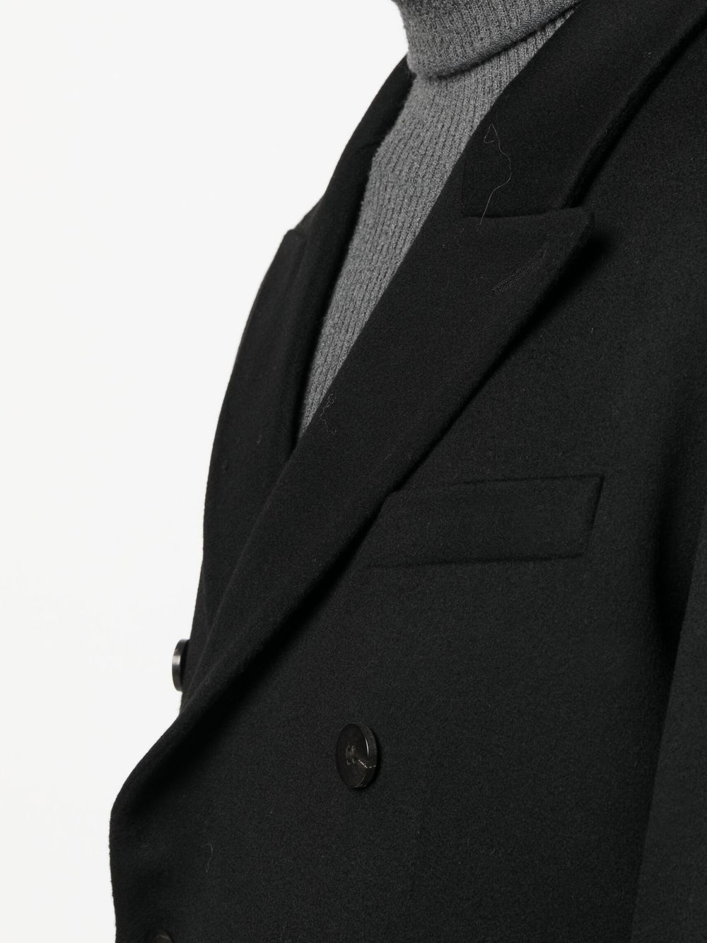 double-breasted virgin-wool coat - 5
