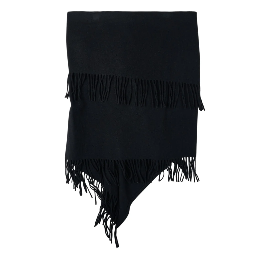 Fringed Zip Shawl - 1