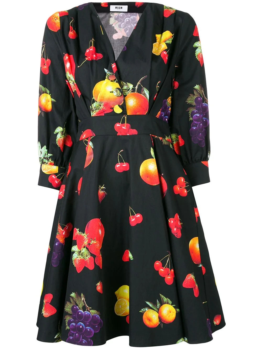 fruit print dress - 1