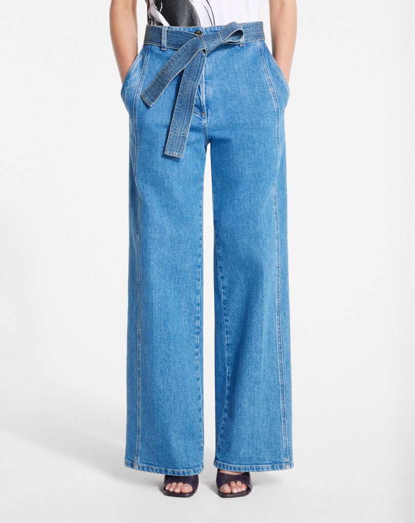 LANVIN LOGO EMBROIDERED PANTS - 2