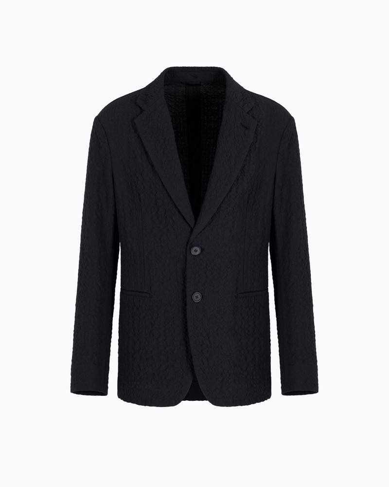 STRETCH VIRGIN WOOL SINGLE-BREASTED, JACKET 1